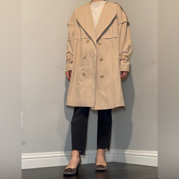 OVERSIZED TRENCH COAT - Picture 1 of 9